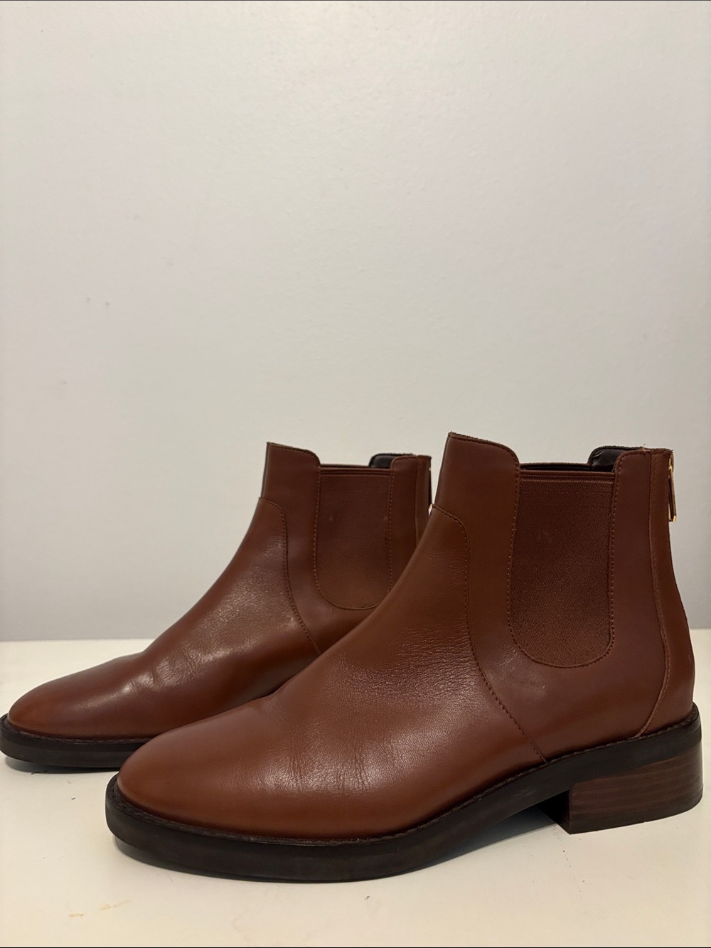 Cole Haan Brown Leather Chelsea Boots. Size 9B Reid, waterproof